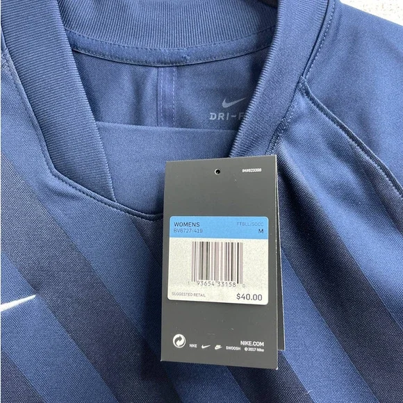 Nike Dri-Fit Challenge 3 Navy Soccer Jersey Women’s Size Medium (BV6727-419) - Picture 5 of 10